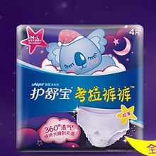护舒宝 M-L码 超长夜用卫生巾 4片装（单位：包）