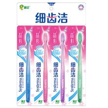 狮王 细齿洁牙刷晶彩4支装 单位：板