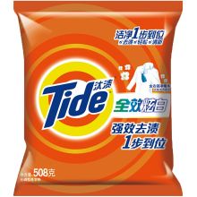 汰渍 全效炫白淡雅清香香型洗衣粉 508g  单位：袋