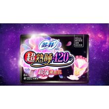 苏菲 8片 卫生巾（夜用420mm） （单位：包）