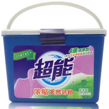 超能 900g 浓缩天然皂粉 机洗型 (单位：盒)