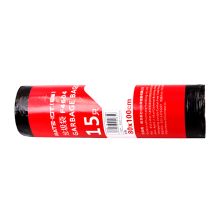 欧标 F4604 80cm*100cm 加厚点断式垃圾袋 15只/卷 黑色（单位：卷）