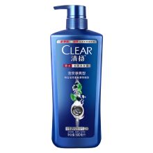 清扬 男士去屑洗发露活炭净爽型 500ml 单位：瓶