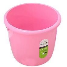 龙士达 LJ-0159 加厚手提透明塑料水桶 30*20*27 粉 (单位：个)