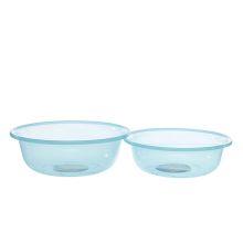 禧天龙 P-1006 塑料透明圆盆 32.7*32.7*10.8cm 蓝色 (单位：个)