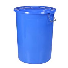 科力邦 KB3002 圆形收纳桶大容量水桶酒店厨房工业环卫物业垃圾桶有盖 100L 蓝色 单位：个