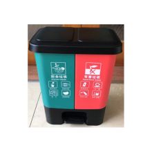 国产 20L 双胞胎垃圾桶 厨余垃圾/有害垃圾 红绿 （单位：个）