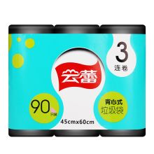 云蕾 21119 加厚垃圾袋 90只 45*60CM背心式手提式纸篓袋可系扣垃圾桶袋  单位：组