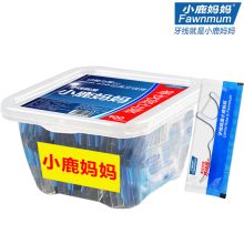 小鹿妈妈 牙线棒 出口级单只独立包装 牙线棒盒装 100支装 蓝（单位：盒）