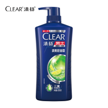 清扬/CLEAR   男士清爽控油型 三重净屑 洗发露  去屑 蓝瓶CRT YC 650G