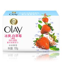 玉兰油 Olay冰透清爽美肌香皂白草莓+薄荷 125g  单位：块