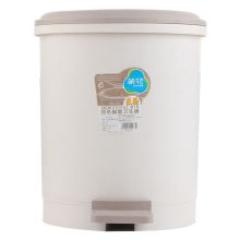 茶花 1501圆型脚踏垃圾桶28CM 随机色