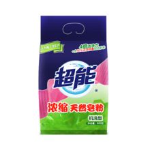 超能 800g 天然皂粉浓缩洗衣粉 白馨香 白色  （单位：包）