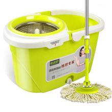 美添乐 MOP-26 小鲜肉免手洗省力不锈钢旋转拖把 绿色