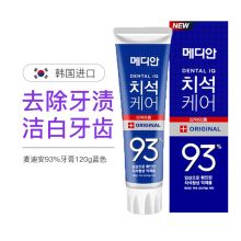 爱茉莉/Amore 麦迪安93% 蓝色 牙膏  去黄异味牙结石美白 120g 