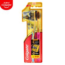 高露洁 COLGATE 纤柔炭金 牙刷×2 特惠装发放 