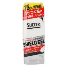 花王刮胡泡沫 success男士清爽剃须膏护肤手动电动剃须刀软化胡须啫喱 温和保湿型 180g