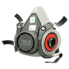 3M 6200 . 自吸式过滤防毒面具 (半面罩 ) 1个