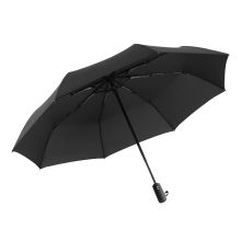 C'mon 素色 全自动伞 自开自收自动雨伞大号防风加大加固三折男士商务折叠伞58.5cm*8骨 黑色（单位：把）