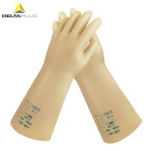 代尔塔/DELTAPLUS 207002 乳胶10KV绝缘电工手套 乳白 1副装 (单位:副)