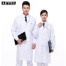 AETEL L号 长袖白大褂工作服 白色（单位：件）