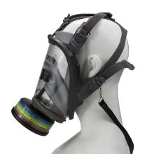 华信威保 XP300R 防毒硅胶全面罩大视野 ，镜片双面防雾，五点头带式调节扣设计 黑色 HX (单位:个)