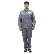 燕舞 YW2019ZYTT5024XJ 155码 防静电工作服 夏季长袖款 男女同款 LOGO定制 灰色 (单位：套)