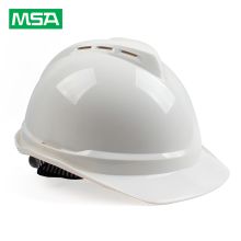 梅思安（MSA） 10146671 V-Gard 豪华型安全帽 (白色 ABS帽壳,一指键帽衬 针织布吸汗带 D型下颏带) (单位：顶)