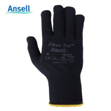 安思尔（Ansell） 76-501 耐用聚酯纤维带PVC点塑手套 9码 防滑 深蓝色(单位：副)
