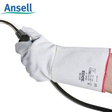 安思尔（Ansell） 48-216 牛皮焊接手套 10码 黄/灰色(单位：副)