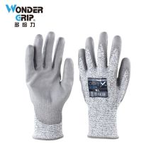 多给力(Wonder Grip) OP-775 12双 PU涂层HPPE矿物纤维C级防切割手套耐磨防滑修理搬运工地防护手套 9/L 灰色(单位：袋)