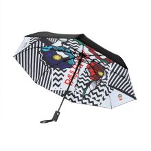 大嘴猴 PFU016-3 卡通自动雨伞 黑色（单位：把）
