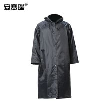 安赛瑞 28736 风衣式连体雨衣（2XL）黑色 单位：件