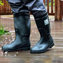 浩特 QT-308 中筒雨靴 黑色