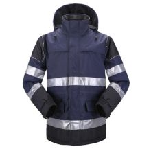 雷克兰 AF102 阻燃抗静电长款牛津面料 防寒服 蓝色 S （单位：件）