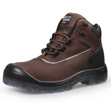 鞍琸宜/SAFETY JOGGERS 棕色^202201110106 ^ Mars-eh防砸防刺穿18KV电绝缘中帮安全鞋 36-47