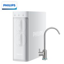 飞利浦（PHILIPS） AUT2033/00 家用净水器 小方盒SRO400 末端流速1.39L/min大流量反渗透 银白 （单位:台)