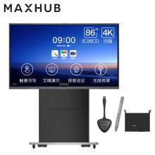 MAXHUB CA86CA V5经典版 C系列会议平板（含两支毛毡笔/壁挂支架/WT01A无线传屏器*2/移动支架ST23*1/红外智能笔SP20B*1） 黑色（单位:套）