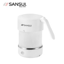 山水 YY-05B60 0.5L食品级硅胶折叠烧水壶 白色（单位：个）