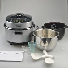 美的 PHT5083PG 5L双胆不锈钢厚釜+精钢厚釜电压力锅 黑色