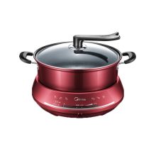 美的（Midea） DHY28 大容量 分体式家用多功能电火锅 红色（单位：台）