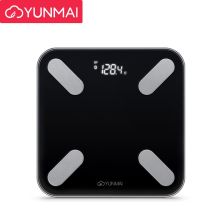 云麦 YUNMAI 好轻MINI2黑色智能体脂秤 电子秤 脂肪秤 体重秤 29项身体数据 蓝牙连接 好轻APP控制
