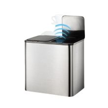 VEELAR 18L（9Lx2桶） 智能感应双分类垃圾桶 黑盖钢色(单位：个）