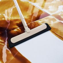 茶花 擦玻璃家用玻璃刷刮子升缩杆刷刮搽清洗清洁高层窗工具刮水器 长柄清洁刷【颜色随机】 （单位：把）