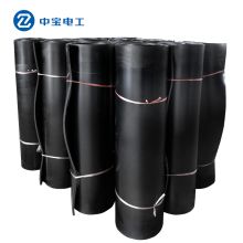 中宝电工 10KV 绝缘橡胶垫 绝缘地毯 配电房配电室用绝缘胶板 5mm厚 1*5米/卷  黑色