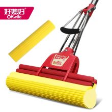 好媳妇 AGW-4835 27cm海绵拖把 吸水双滚轮挤水地拖墩布 共2个棉头（单位：把）