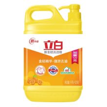 立白 1.12kg*1桶 金桔柠檬果香味洗洁精家用大桶装有效除菌去油去腥除异味洗蔬菜水果去农残温和不伤手 〔新金桔〕（单位：桶）