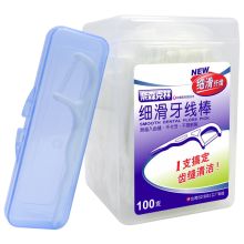 奈森克林 细滑牙线棒 100支/盒 白色 单位：盒