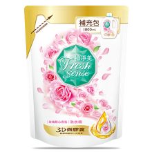 植净美 草本浓缩洗衣精补充包玫瑰甜心香氛 1800ml 单位：袋