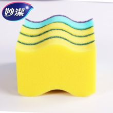 妙洁 1131 C型海绵百洁布3+1片/袋 3袋装 混色 (单位:袋)